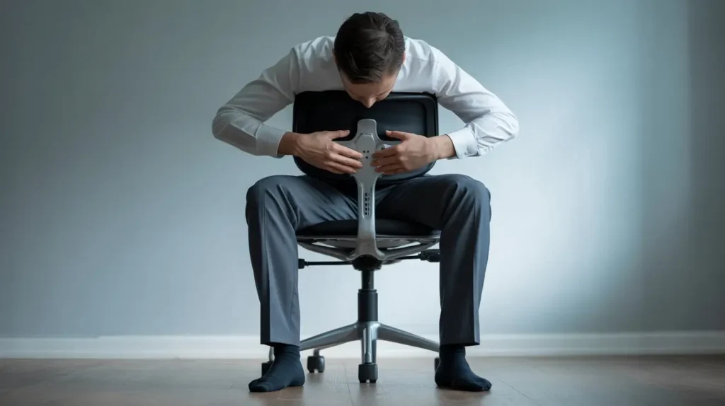 ajustar cadeira ergonomicamente no home office