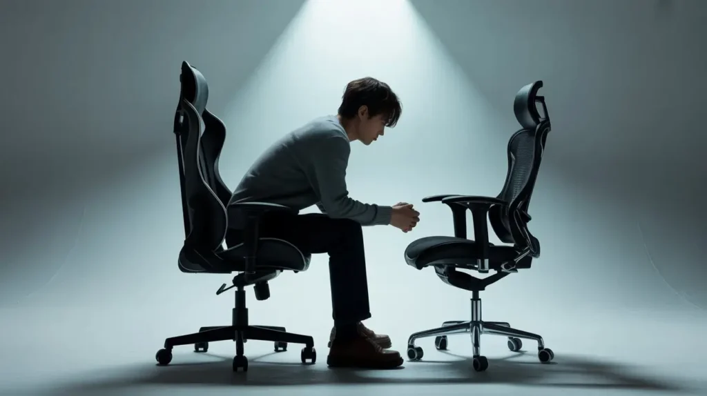 cadeira gamer TGT Heron TC em ambiente de trabalho confortável