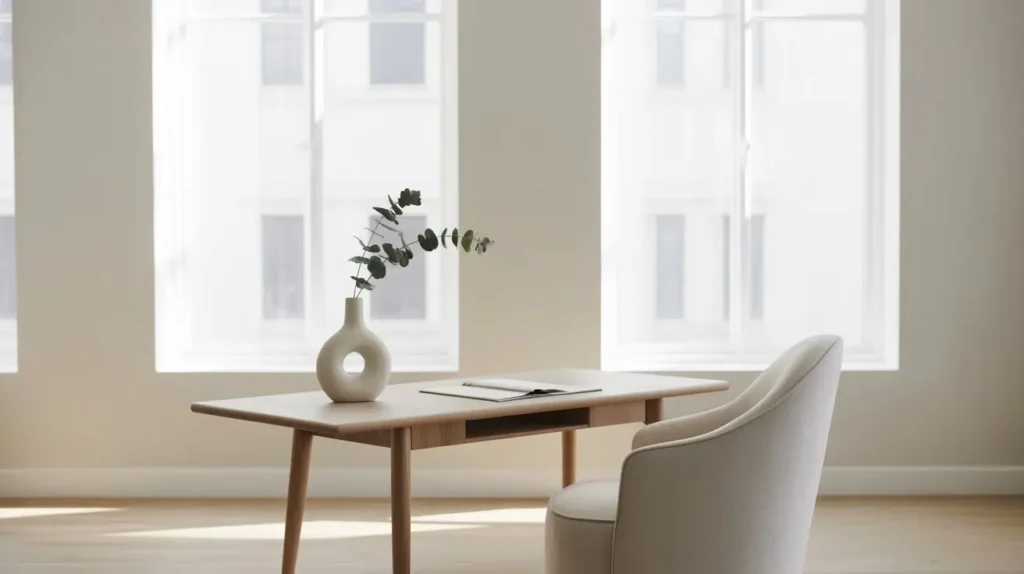 Decoração Minimalista Como Montar um Espaço Bonito Funcional em ambiente claro.
