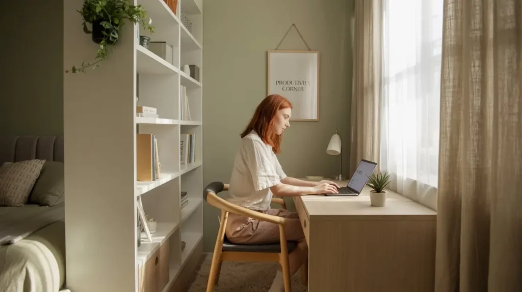 home office no quarto como separar espaço sem reforma
